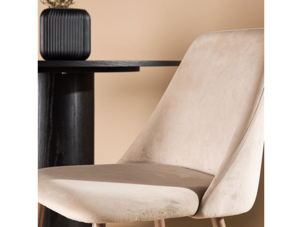 Chaise de salle de nuit ¨¤ manger marron noyer décor