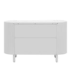 Buffet léger de luxe Merax au design incurvé avec étagères réglables