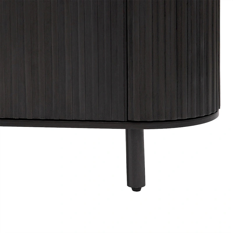 Buffet léger de luxe Merax au design incurvé avec étagères réglables