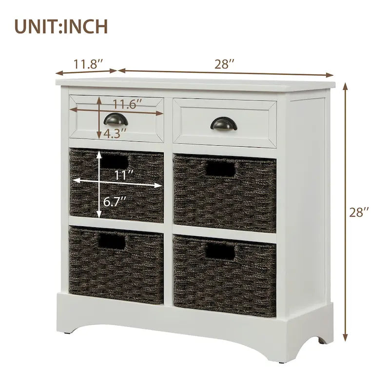 Armoire de rangement rustique TREXM