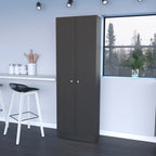Armoire de rangement à double porte Virginia de FM Furniture, cinq étagères