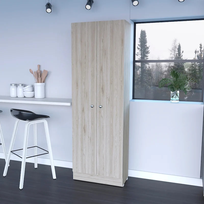 Armoire de rangement à double porte Virginia de FM Furniture, cinq étagères