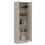 Armoire de rangement à double porte Virginia de FM Furniture, cinq étagères