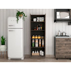 Armoire de rangement à double porte Virginia de FM Furniture, cinq étagères