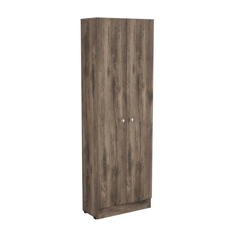 Armoire de rangement à double porte Virginia de FM Furniture, cinq étagères