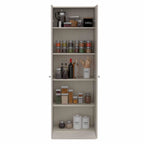 Armoire de rangement à double porte Virginia de FM Furniture, cinq étagères