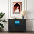 Sideboard Dining Room Buffet Storage Cabinet with LED Light