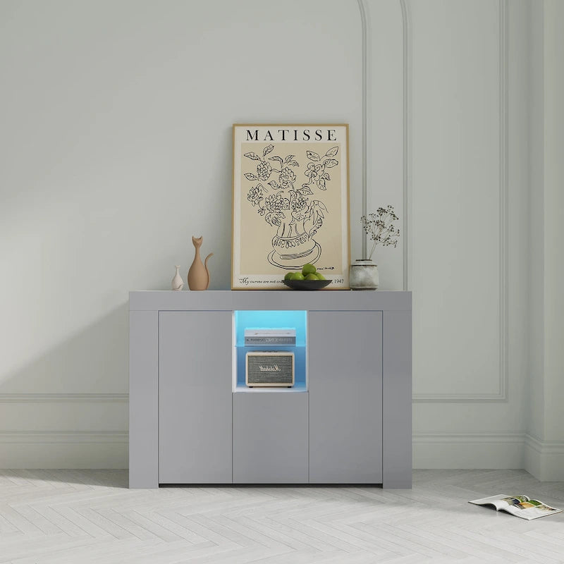 Buffet de salle à manger avec éclairage LED