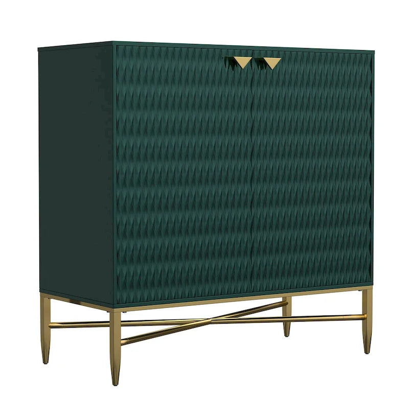 Clihome Buffet/meuble de rangement multimédia à 2 portes de 80 cm (31,5 pouces)