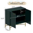 Clihome Buffet/meuble de rangement multimédia à 2 portes de 80 cm (31,5 pouces)