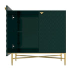Clihome Buffet/meuble de rangement multimédia à 2 portes de 80 cm (31,5 pouces)