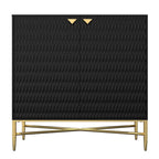 Clihome Buffet/meuble de rangement multimédia à 2 portes de 80 cm (31,5 pouces)