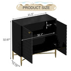 Clihome Buffet/meuble de rangement multimédia à 2 portes de 80 cm (31,5 pouces)