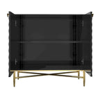 Clihome Buffet/meuble de rangement multimédia à 2 portes de 80 cm (31,5 pouces)