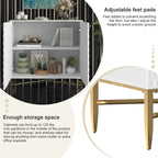 Clihome Buffet/meuble de rangement multimédia à 2 portes de 80 cm (31,5 pouces)