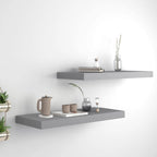 Étagères murales flottantes, 2 pièces, 23,6 x 9,3 x 1,5 cm, MDF - 23,6 x 9,3 x 1,5 cm (L x l x H)