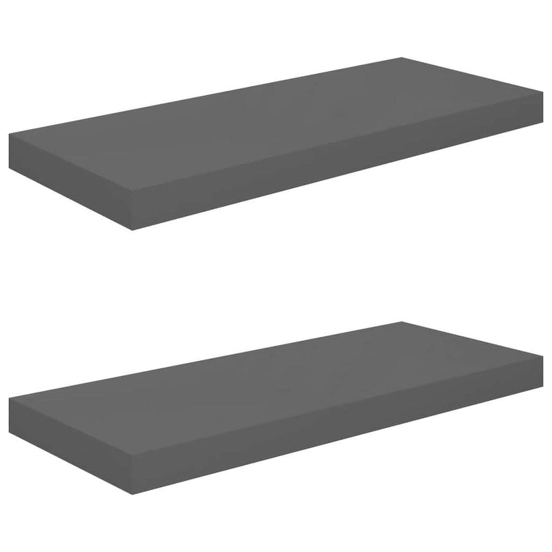 Étagères murales flottantes, 2 pièces, 23,6 x 9,3 x 1,5 cm, MDF - 23,6 x 9,3 x 1,5 cm (L x l x H)