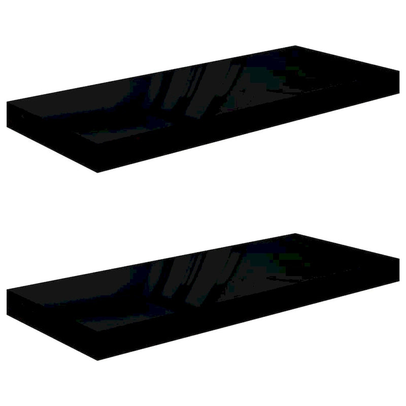 Étagères murales flottantes, 2 pièces, 23,6 x 9,3 x 1,5 cm, MDF - 23,6 x 9,3 x 1,5 cm (L x l x H)