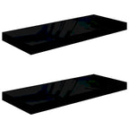 Étagères murales flottantes, 2 pièces, 23,6 x 9,3 x 1,5 cm, MDF - 23,6 x 9,3 x 1,5 cm (L x l x H)
