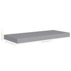 Étagères murales flottantes, 2 pièces, 23,6 x 9,3 x 1,5 cm, MDF - 23,6 x 9,3 x 1,5 cm (L x l x H)
