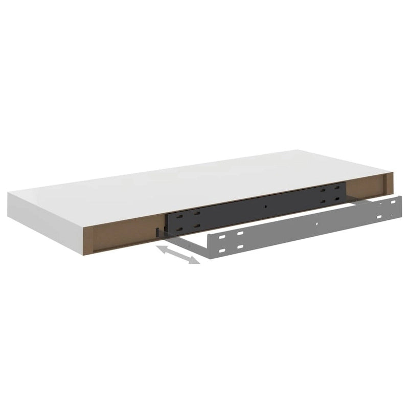 Étagères murales flottantes, 2 pièces, 23,6 x 9,3 x 1,5 cm, MDF - 23,6 x 9,3 x 1,5 cm (L x l x H)