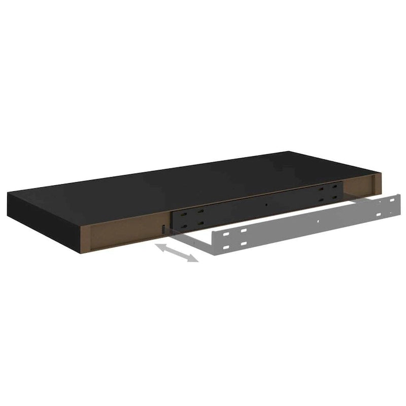 Étagères murales flottantes, 2 pièces, 23,6 x 9,3 x 1,5 cm, MDF - 23,6 x 9,3 x 1,5 cm (L x l x H)