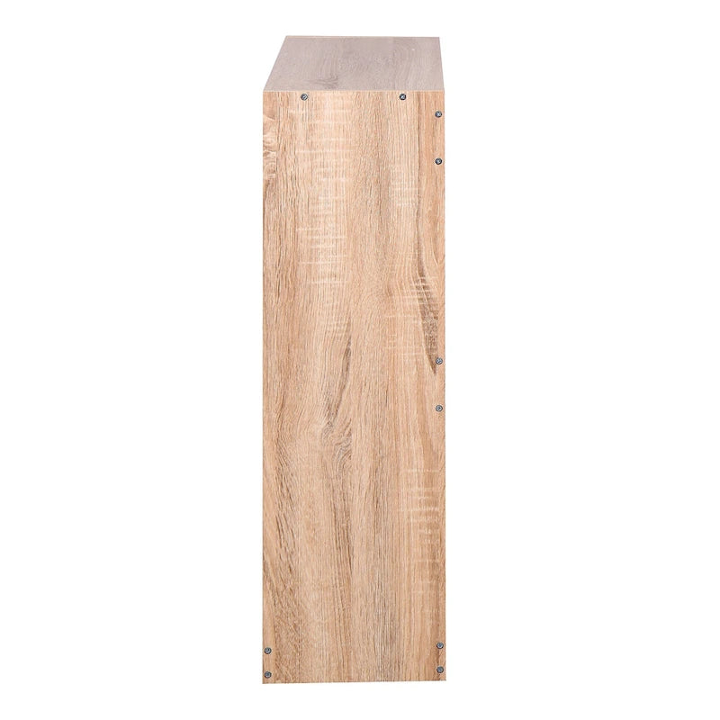 Meuble à chaussures en bois pour entrée, meuble de rangement à chaussures blanc avec 2 portes rabattables