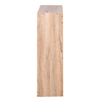 Meuble à chaussures en bois pour entrée, meuble de rangement à chaussures blanc avec 2 portes rabattables
