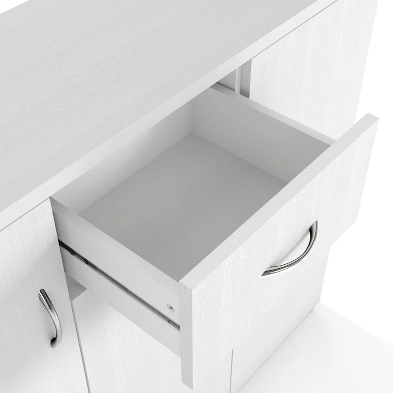 Meuble à chaussures contemporain Ekko à 10 étagères et 1 tiroir, par Furniture of America