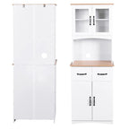 Armoire de rangement de cuisine de 70 pouces de haut avec comptoir - 23,62 po L x 15,75 po l x 66,9 po H