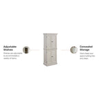 Garde-manger de cuisine blanc cassé Seaside Lodge