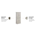 Garde-manger de cuisine blanc cassé Seaside Lodge