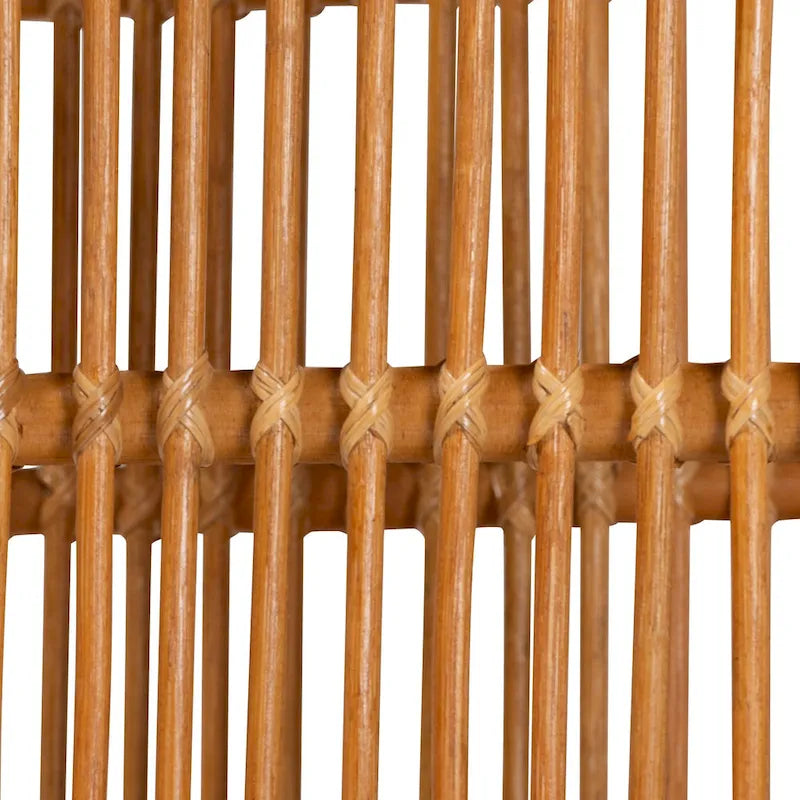 Chariot de cuisine Diwata en rotin marron naturel, style bohème moderne