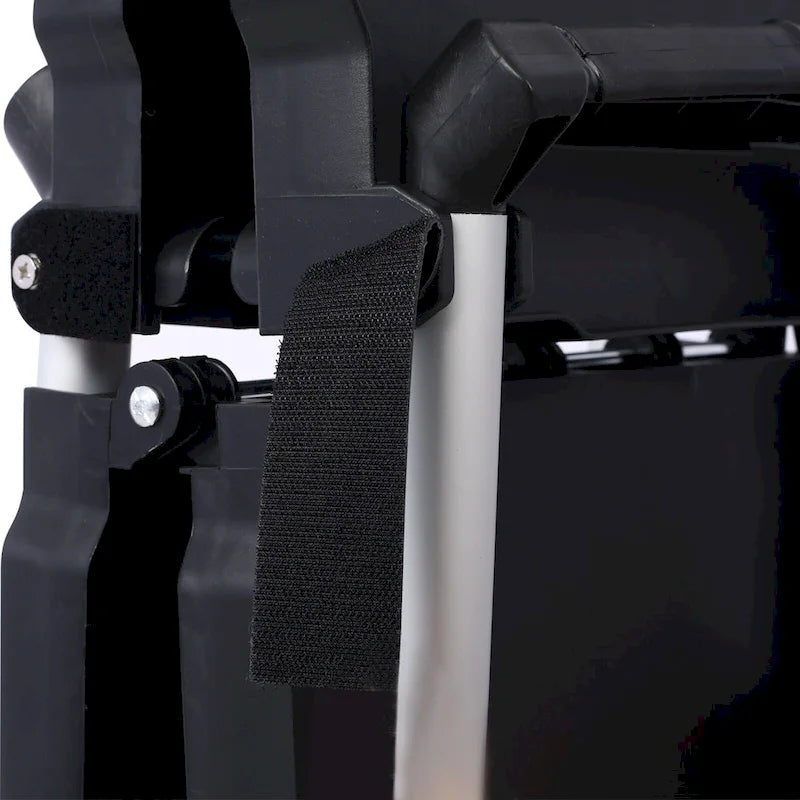 Chariot de service pliable à 3 niveaux, capacité de charge de 22,7 kg par étagère - 65 cm (L) x 39 cm (l) x 83 cm (H)