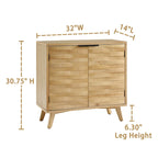 Buffet Art Leon en bois texturé avec rangement