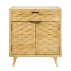 Buffet Art Leon en bois texturé avec rangement