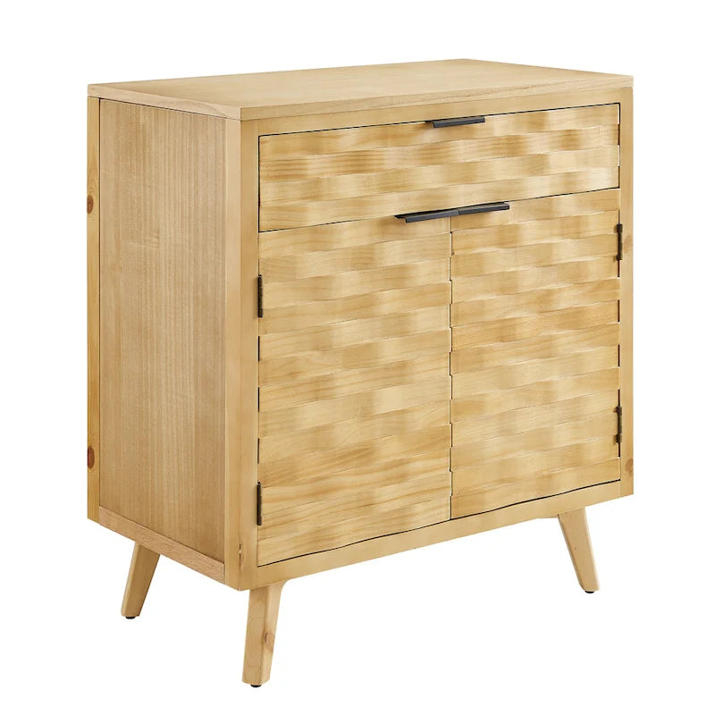 Buffet Art Leon en bois texturé avec rangement