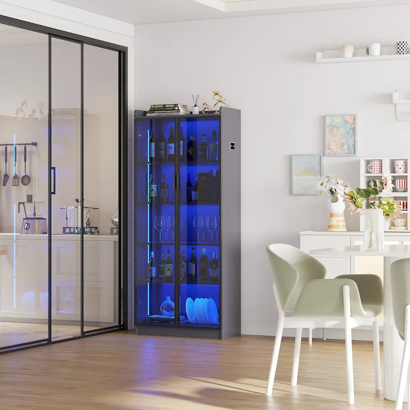 Meuble de salle à manger avec éclairage LED - Non applicable