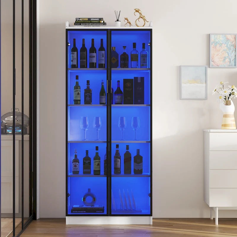 Dining Cabinet with LED light - N/A