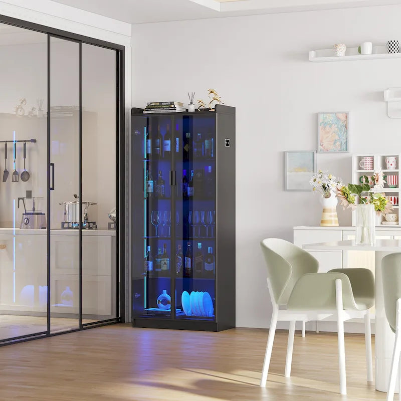 Meuble de salle à manger avec éclairage LED - Non applicable