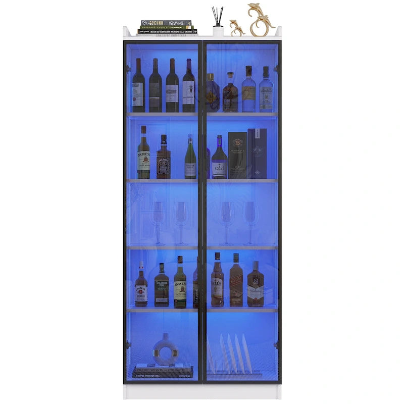 Meuble de salle à manger avec éclairage LED - Non applicable