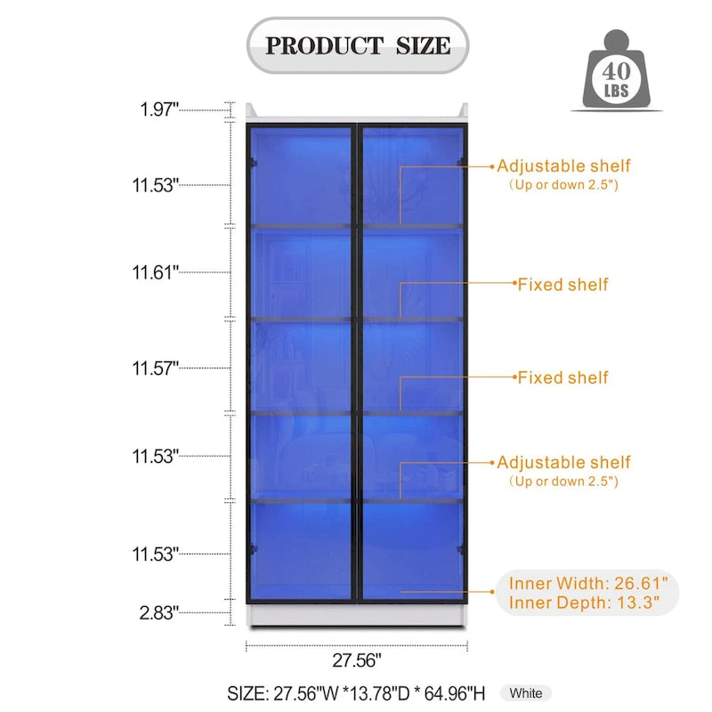 Meuble de salle à manger avec éclairage LED - Non applicable