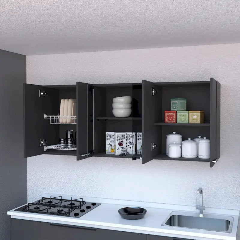 Meuble mural FM Furniture Yuma 150, deux armoires fermées