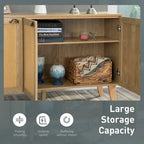 Meuble de rangement d'appoint en rotin avec tiroirs pour salon