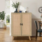 Meuble de rangement d'appoint en rotin avec tiroirs pour salon
