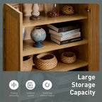 Meuble de rangement d'appoint en rotin avec tiroirs pour salon