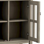 Meuble de rangement bas de style transitionnel WYNDENHALL Norfolk en bois massif, 81 cm de large - 81 cm (l) x 36 cm (p) x 79 cm (h)