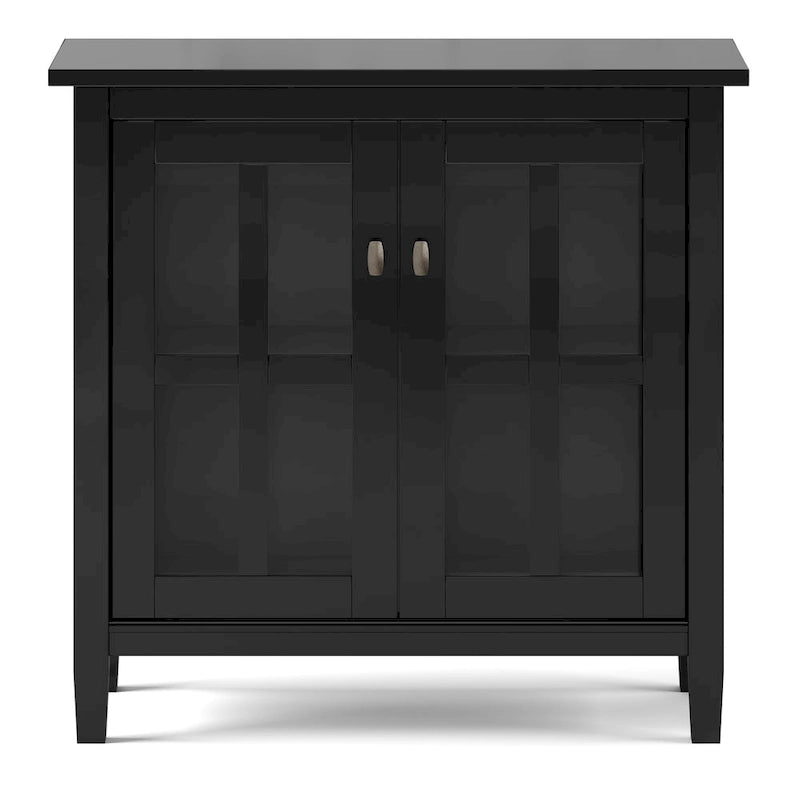 Meuble de rangement bas de style transitionnel WYNDENHALL Norfolk en bois massif, 81 cm de large - 81 cm (l) x 36 cm (p) x 79 cm (h)