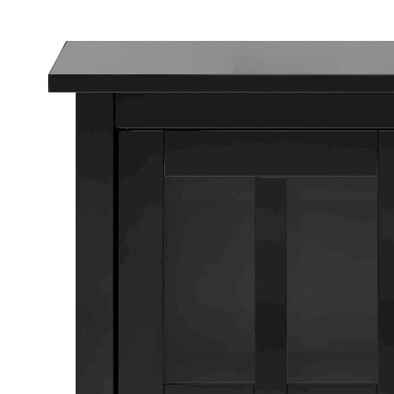 Meuble de rangement bas de style transitionnel WYNDENHALL Norfolk en bois massif, 81 cm de large - 81 cm (l) x 36 cm (p) x 79 cm (h)