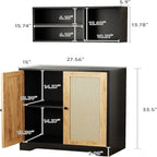 Buffet d'appoint à 2 portes - 15 po P x 27,56 po L x 47,24 po H